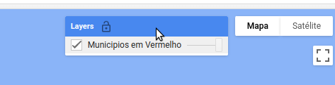 O nome da camada no gerenciador de camadas