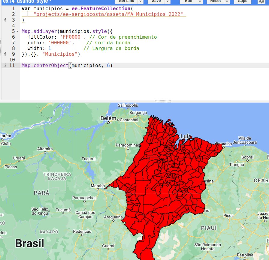 Borda preta e preenchimento vermelho