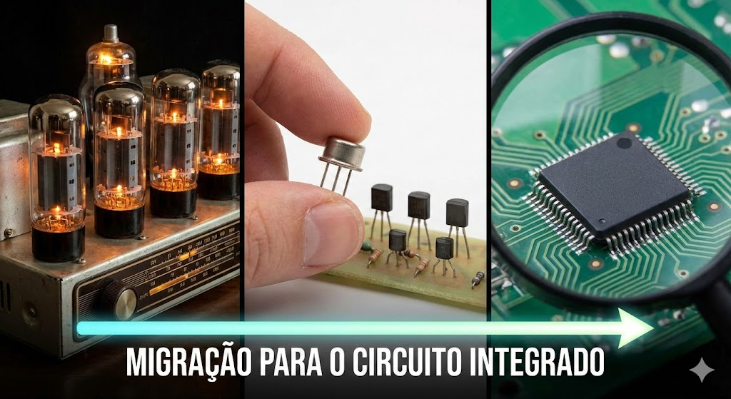 Um dos primeiros circuitos integrados